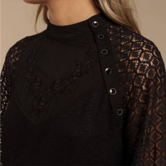 Free People Sweetest Thing Thermal Top black - Picture 2 of 10